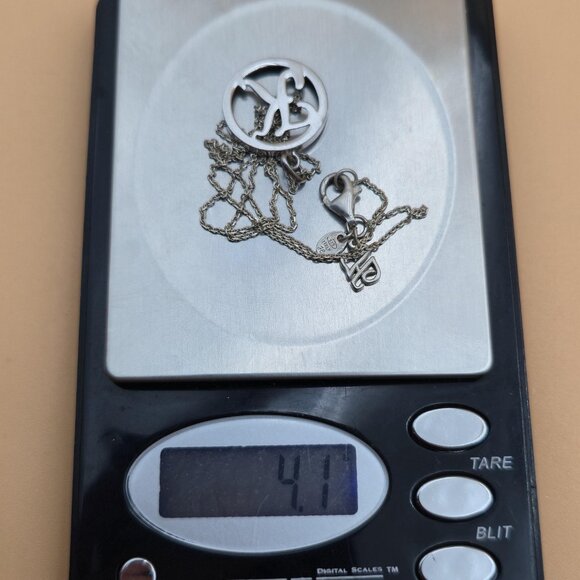 18 Inch Sterling Silver Letter K Name Pendant Necklace A5504 - Picture 7 of 7